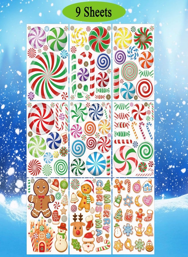 CYNOSA Christmas Candy Window Decals & Stickers - Candy Cane Christmas Decorations for School, Home & Wall Windows - Image 5